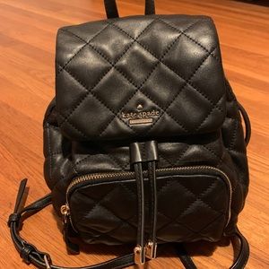 Small leather backpack
